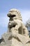 Gray stone lion statues, ancient Chinese traditional style of ar