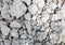 Gray stones background or texture. Cobblestone. Close up macro