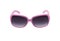 Gray sunglasses with violet frame