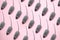 Gray Toys mouse pattern on pink background