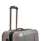 Gray valise with handle