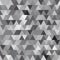 Gray vector seamless pattern with triangles. Abstract background