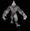 Gray Werewolf Isolated Image In A Black Background