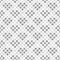 Gray and white rounded diamond pattern with hearts. Seamless vector background