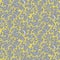 Gray and yellow botanical seamless vector pattern