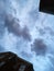 Grayish Blue Storm Clouds Above Washington DC in Summer