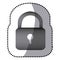 grayscale lock close icon