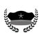 grayscale police badge icon image