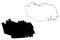 Grayson County, Kentucky U.S. county, United States of America, USA, U.S., US map vector illustration, scribble sketch Grayson