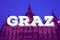 Graz, Austria city name text card