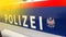 Graz/Austria- January 29, 2020: Close up of austrian federal police car on the street