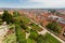 Graz city full of red roof, view from Schlossberg Castle Hill in Graz, Austria, Europe