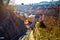 Graz cityscape view from Schlossberg hill funicular