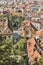 Graz downtown autumn aerial cityscape, Austria.