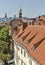 Graz downtown autumn aerial cityscape, Austria.