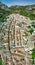 Grazalema, Andalusia. Aerial view of whitewashed houses sporting rust-tiled roofs and wrought-iron window bars