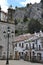 Grazalema, Andalusian pueblo blanco, white village in Spain, city view