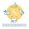 Grazing food chain concept icon with text. Herbivores and carnivores, producers and consumers. PPT page vector template