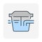 Grease trap vector icon design.