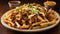 Greasy and mouthwatering chili cheese fries