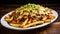 Greasy and mouthwatering chili cheese fries