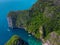 Great aerial view of Phi Phi islands.