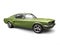 Great American vintage muscle car - bright army green