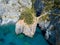 Great Arch, Aerial View, Arch Rock, Arco Magno and Beach, San Nicola Arcella, Cosenza Province, Calabria, Italy