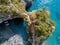 Great Arch, Aerial View, Arch Rock, Arco Magno and Beach, San Nicola Arcella, Cosenza Province, Calabria, Italy