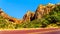 The Great Arch with East Temple mountain, Canyon Overlook and Bridge Mountain in Zion National Park, UT, USA