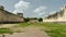 The great ballcourt at Chichen Itza, a large pre-Columbian city built by the Maya people in Mexico