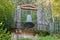 The great bell between the trees in Covadonga