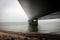 Great Belt Fixed Link view lost in haze, Denmark