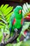 Great-billed Parrot in nature surrounding