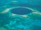 The Great Blue Hole from the air.