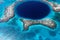The great blue hole of Belize