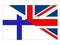 Great Britain and Finland flags