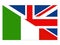 Great Britain and Italy flags