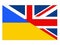 Great Britain and Ukraine flags