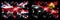 Great Britain, United Kingdom vs Papua New Guinea New Year celebration travel sparkling fireworks flags concept background.