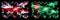Great Britain, United Kingdom vs Turkmenistan, Turkmenistans New Year celebration travel sparkling fireworks flags concept