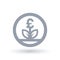 Great British Pound currency grow concept icon