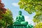 The great Buddha of Nagoya with tranquil place in forest.