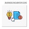 Great business plan color icon