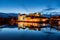 The great castle in Jindrichuv Hradec at night