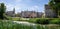 Great Chalfield Manor House and moat in Great Chalfield, Wiltshire, UK