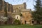 The great Circestan Abbey of San Galgano in Tuscany, Italy