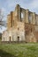 The great Circestan Abbey of San Galgano in Tuscany, Italy