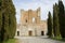 The great Circestan Abbey of San Galgano in Tuscany, Italy