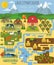Great city map creator. Village, farm, countryside, agriculture.